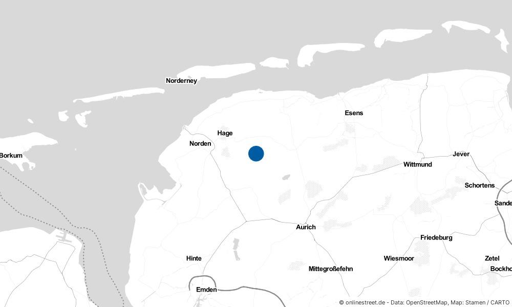 Karte: Wo liegt Großheide?