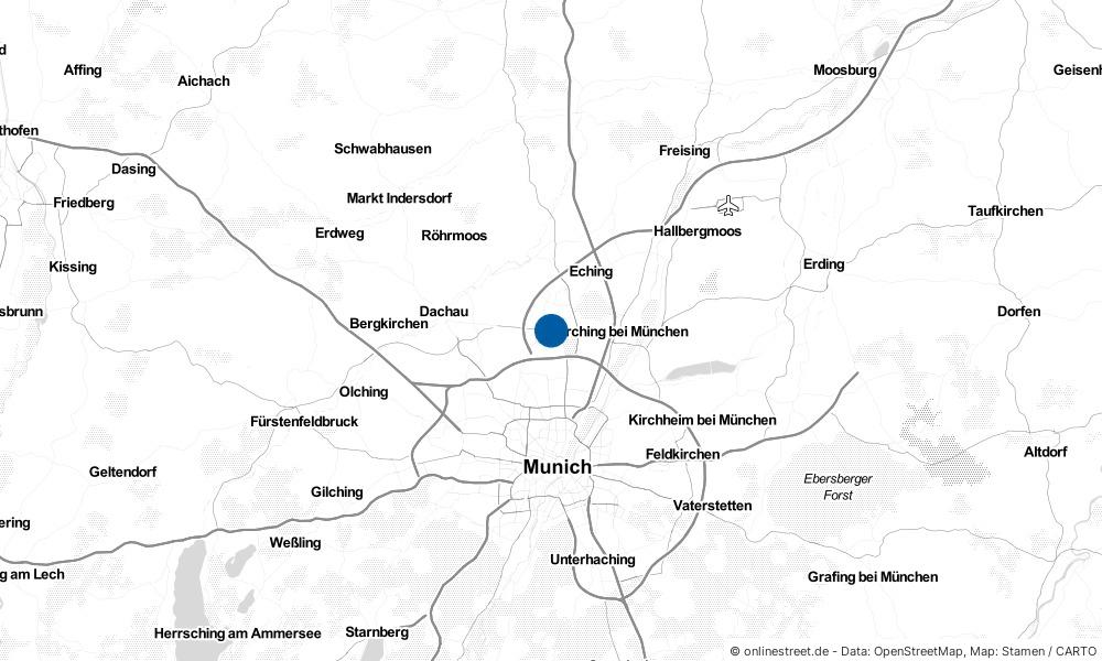 Karte: Wo liegt Oberschleißheim?
