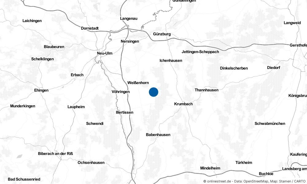 Karte: Wo liegt Roggenburg?