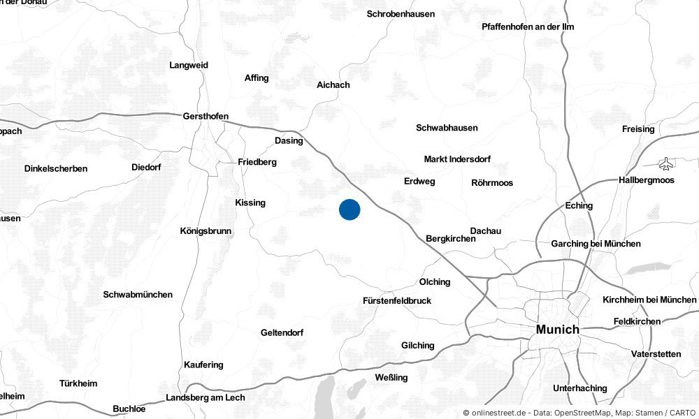 Karte: Wo liegt Pfaffenhofen an der Glonn?