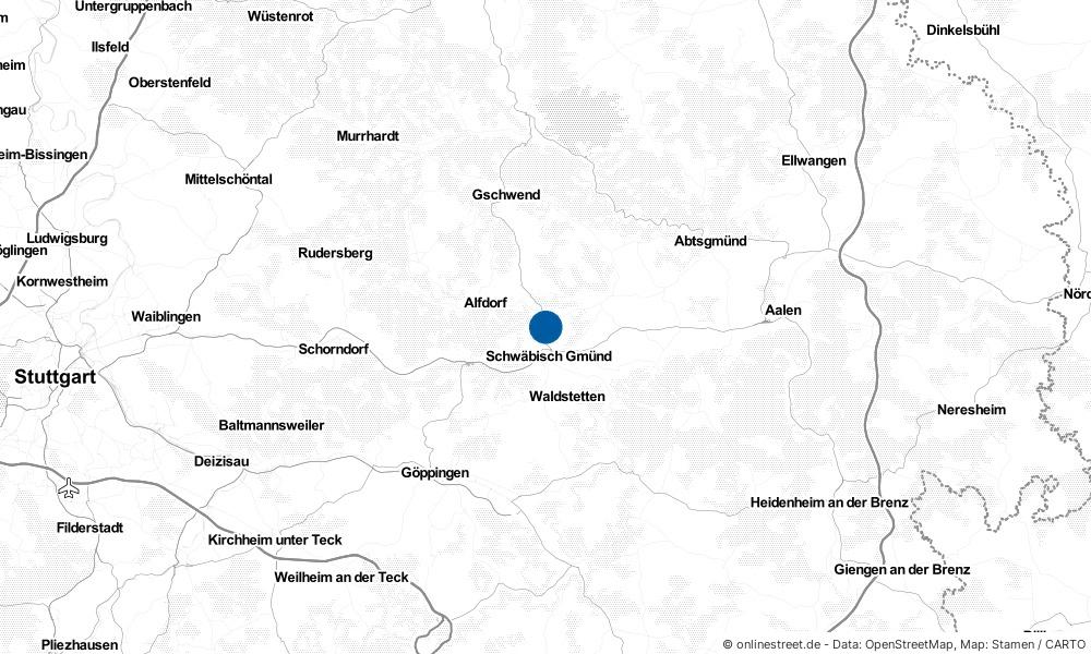 Karte: Wo liegt Mutlangen?