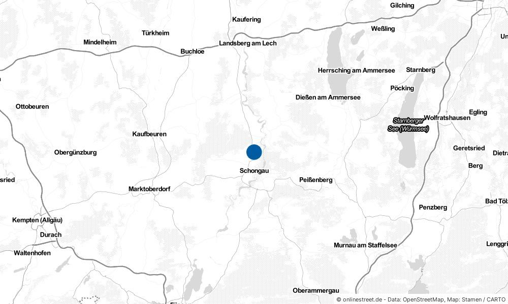 Karte: Wo liegt Hohenfurch?