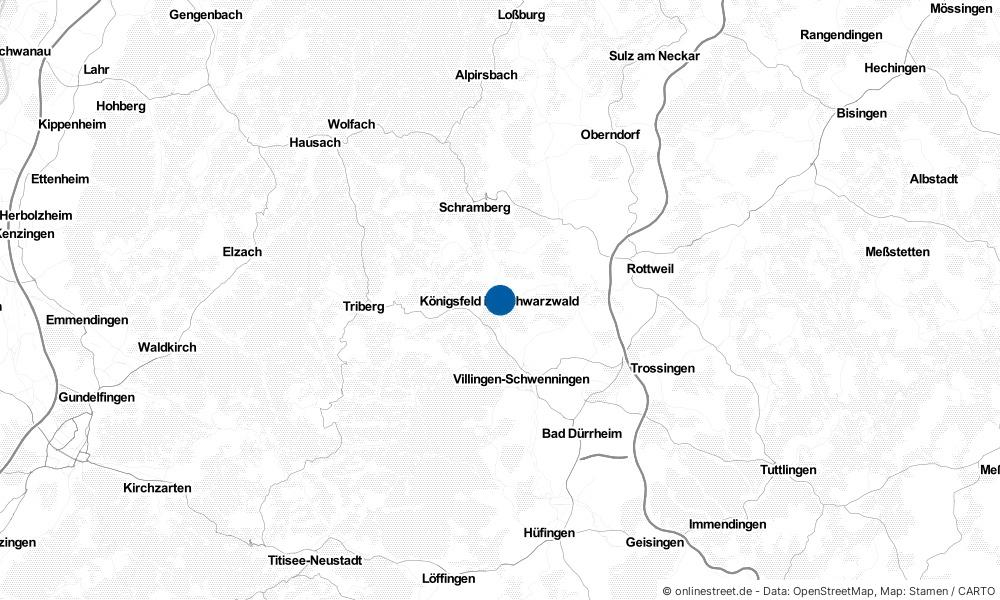 Königsfeld im Schwarzwald in Baden-Württemberg