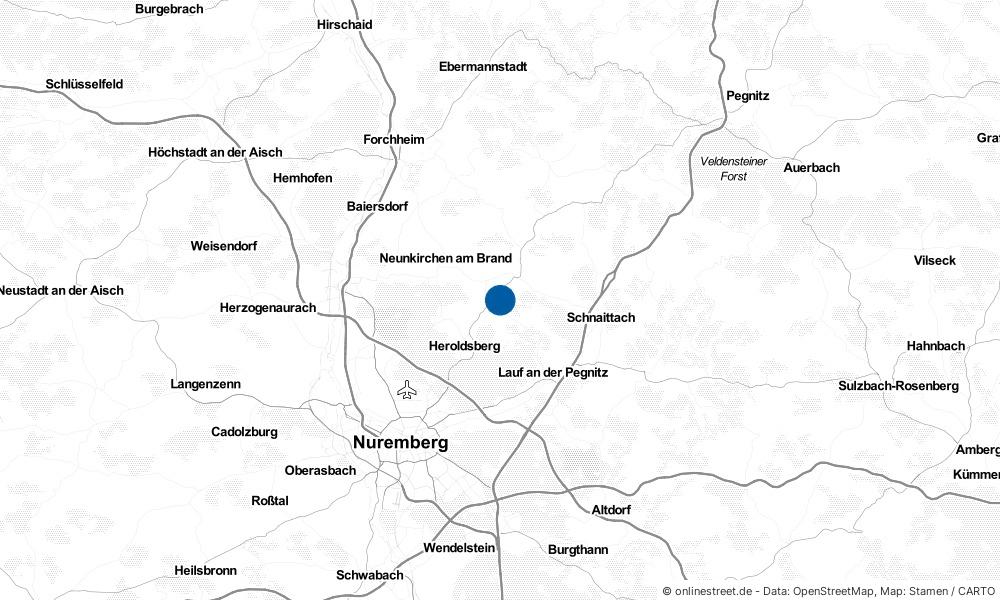 Karte: Wo liegt Eckental?