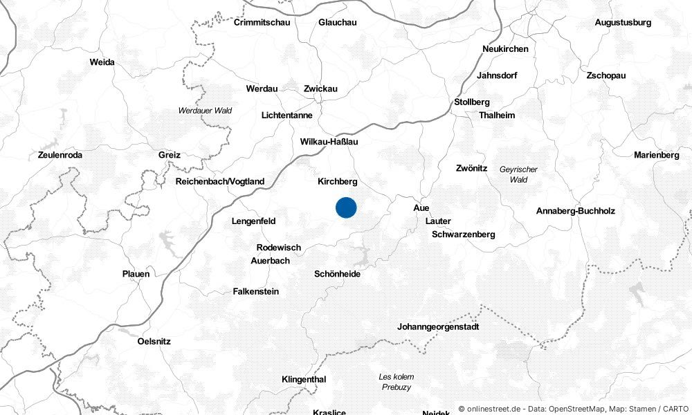 Karte: Wo liegt Hartmannsdorf bei Kirchberg?