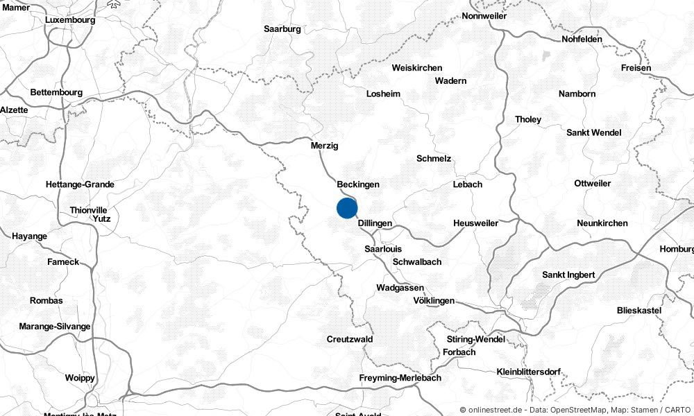 Karte: Wo liegt Rehlingen-Siersburg?