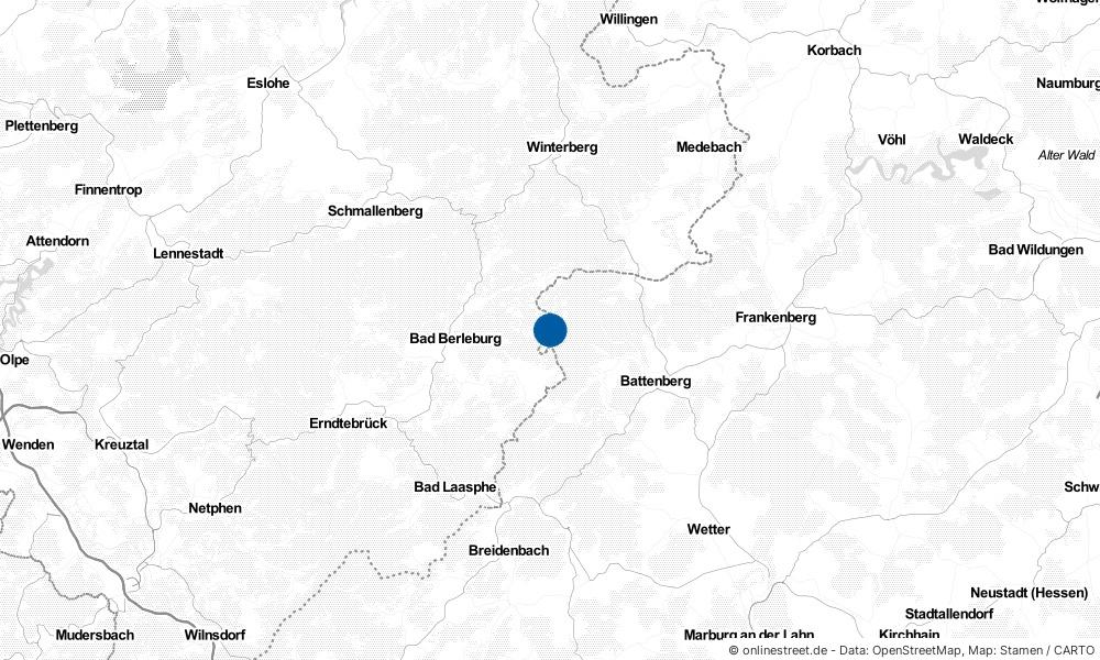 Karte: Wo liegt Alertshausen?