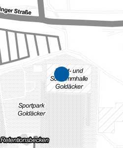 Vorschau: Karte von Sport- und Schwimmhalle Goldäcker