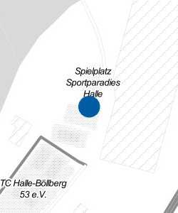 Vorschau: Karte von Biergarten Sportparadies Halle