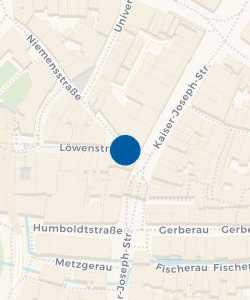 Vorschau: Karte von Volksbank Freiburg eG, SB-Filiale am Martinstor