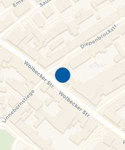 Vorschau: Karte von Volksbank Münsterland Nord eG, Filiale Wolbecker Straße