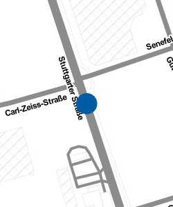 Vorschau: Karte von Busbahnhof Metzingen Carl-Zeiss-Straße