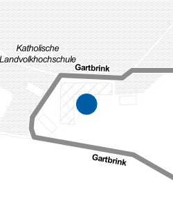 Vorschau: Karte von Katholische Landvolk Hochschule Oesede Johannes Schlömann Schule