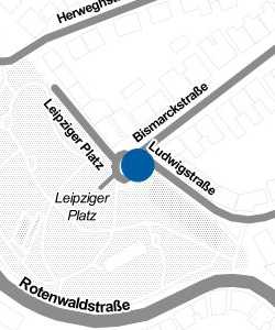 Vorschau: Karte von Leipziger Platz / Ludwigstraße