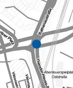 Vorschau: Karte von Mönchengladbach, Mönchengladbach, Fliethstraße