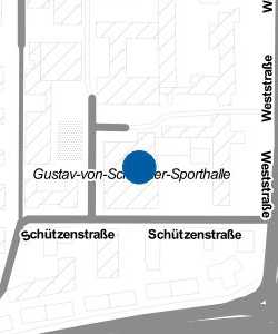 Vorschau: Karte von Gustav-von-Schmoller-Sporthalle