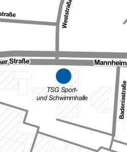 Vorschau: Karte von Hallenbad Weinheim HaWei