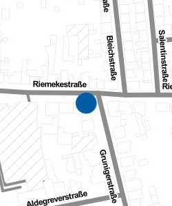 Vorschau: Karte von Volksbank Paderborn, Filiale Riemeke | Zweigniederlassung der VerbundVolksbank OWL eG