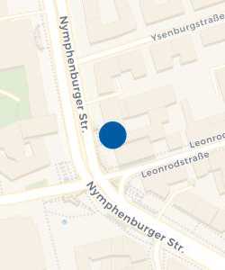 Vorschau: Karte von HypoVereinsbank München Rotkreuzplatz