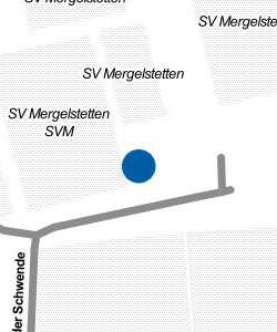 Vorschau: Karte von SV Mergelstetten Sporthalle Reutenen
