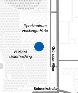 Vorschau: Karte von Bistro Kiosk im Freibad Unterhaching am Hachinger Bach