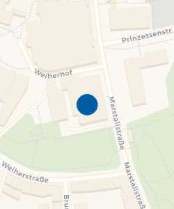Vorschau: Karte von Weiherhofhalle Durlach