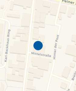 Vorschau: Karte von Volksbank eG Hildesheim-Lehrte-Pattensen, Betreuungsgeschäftsstelle Sehnde