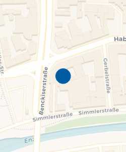 Vorschau: Karte von MLP Geschäftsstelle Pforzheim I