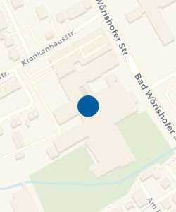 Vorschau: Karte von Kreisklinik Mindelheim Abteilung für Innere Medizin