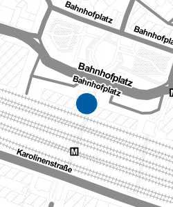 Vorschau: Karte von Haltestelle Fürth (Bayern), Hauptbahnhof