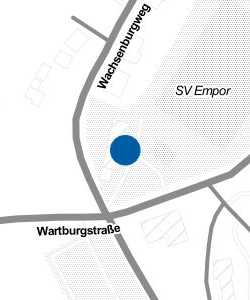 Vorschau: Karte von Sportgaststätte "SV Empor"
