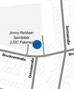 Vorschau: Karte von Gaststätte & Clubraum USC Paloma