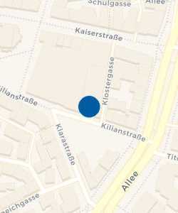 Vorschau: Karte von Parkhaus Klosterhof - Kiliansplatz APCOA