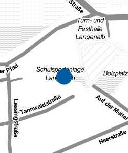 Vorschau: Karte von Schulsportanlage Langenalb