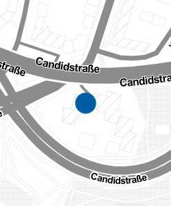 Vorschau: Karte von Hausarzt am Candidplatz, Praxis Dr. Treusch