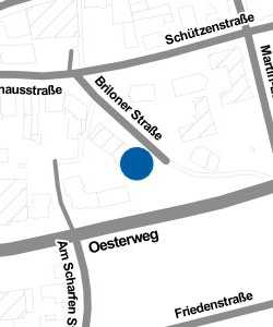 Vorschau: Karte von Finanzamt Meschede - Nebenstelle Briloner Straße