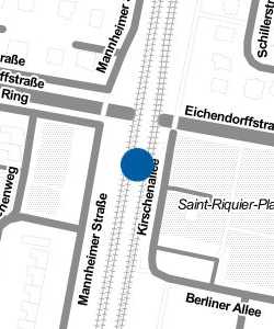 Vorschau: Karte von Haltestelle Friedrichstal St-Riquier-Platz