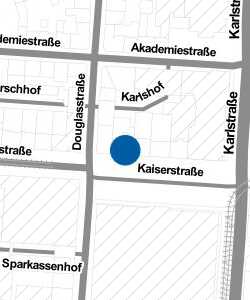 Vorschau: Karte von Hauptpost-Apotheke Karlsruhe