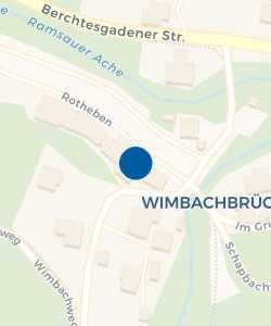 Vorschau: Karte von Gasthof-Pension Wimbachklamm