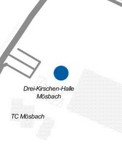 Vorschau: Karte von Parkplatz Halle Mösbach