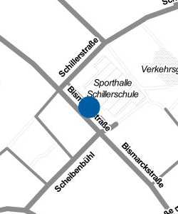 Vorschau: Karte von Sporthalle Schillerschule Parkplatz