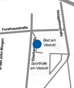 Vorschau: Karte von Behindertenparkplatz "Bad am Viadukt"