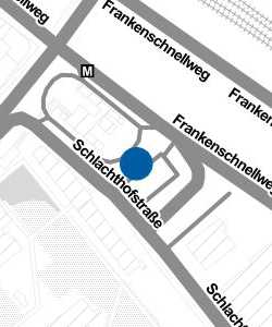 Vorschau: Karte von U-Bahnstation und Busbahnhof Rothenburger Straße, Nürnberg
