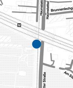 Vorschau: Karte von Stadtbahn-Haltestelle Haunstetter Straße Bf