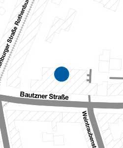 Vorschau: Karte von teilAuto Station Bautzner- / Rothenburger Straße