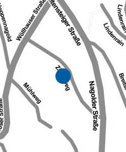 Vorschau: Karte von Raiffeisenbank im Kreis Calw, Geschäftsstelle Ebhausen