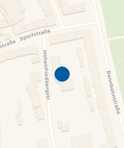 Vorschau: Karte von Kindertagesstätte und Familienzentrum Hohenfriedbergraße