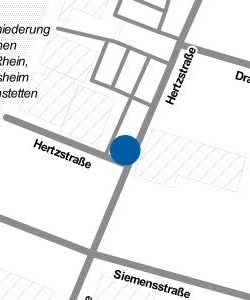 Vorschau: Karte von REWE Rheinstetten-Hertzstraße