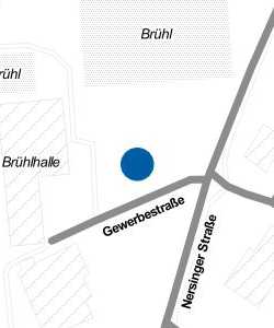 Vorschau: Karte von Parkplatz Brühlhalle
