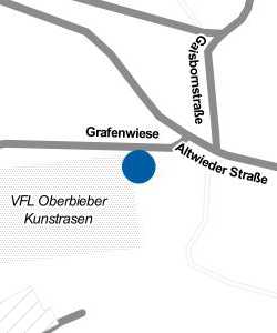Vorschau: Karte von Sportplatz des VFL Oberbieber